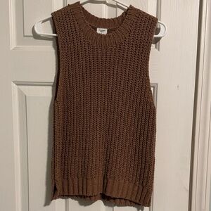 Abercrombie & Fitch Brown Knit Sleeveless Sweater